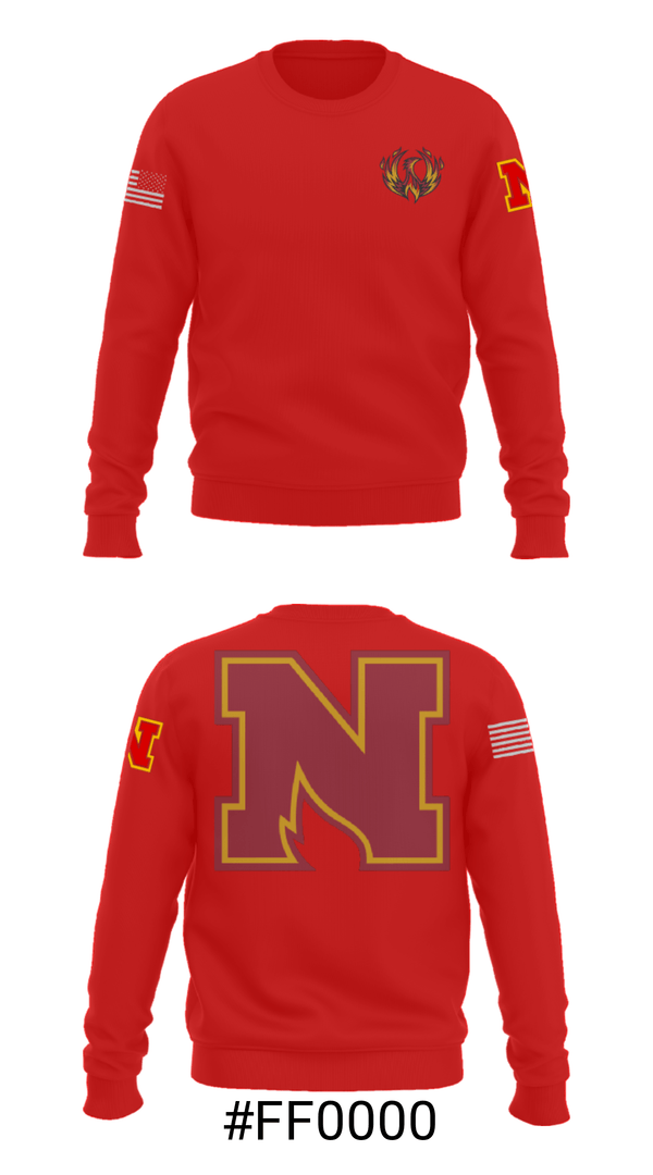 Crew Neck Sweatshirt, Northgate Senior High School Basketball, Men's Basketball, Teamtime, Team time, sublimation, custom sports apparel, team uniforms, spirit wear, spiritwear, sports uniforms, custom shirts, team store, custom team store, fundraiser sports, apparel fundraiser