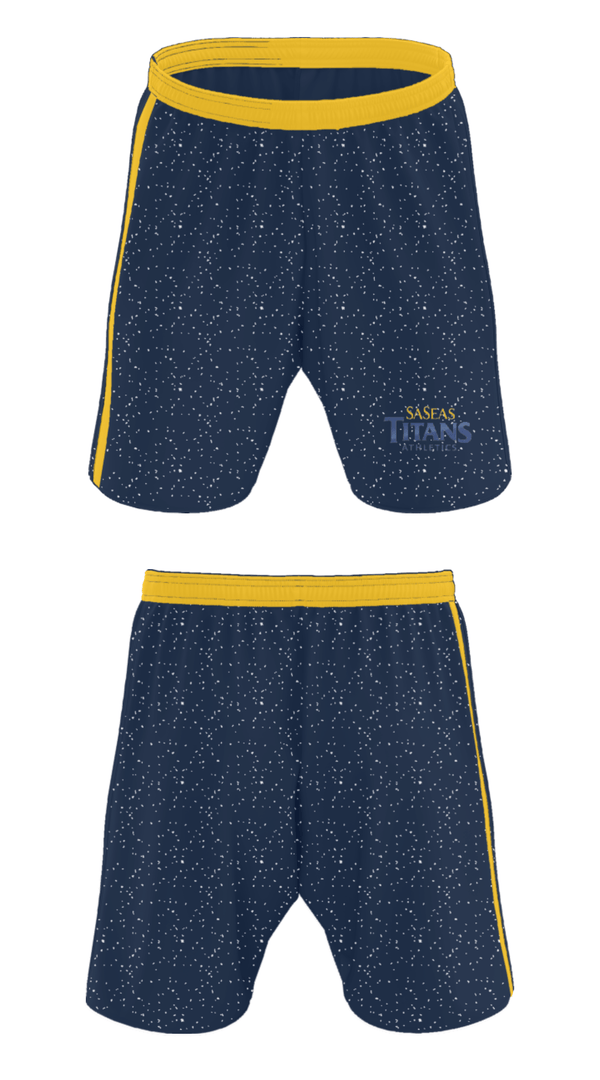 Athletic Shorts With Pockets, Saseas Titans Athletics, Spirit Store, Teamtime, Team time, sublimation, custom sports apparel, team uniforms, spirit wear, spiritwear, sports uniforms, custom shirts, team store, custom team store, fundraiser sports, apparel fundraiser