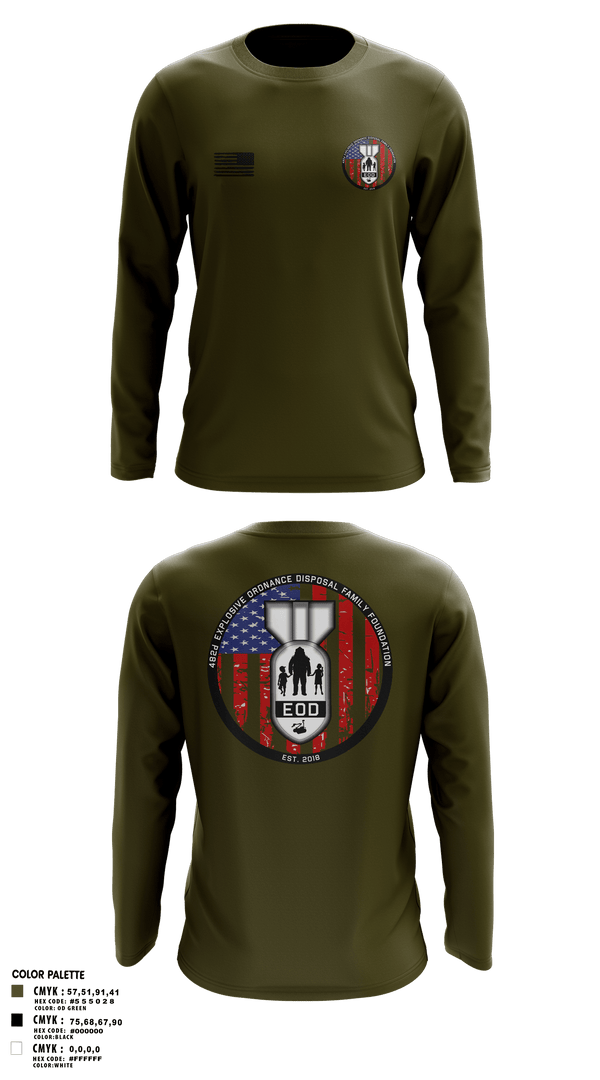 Long Sleeve Performance Shirt, 482nd EOD, Air Force, Teamtime, Team time, sublimation, custom sports apparel, team uniforms, spirit wear, spiritwear, sports uniforms, custom shirts, team store, custom team store, fundraiser sports, apparel fundraiser