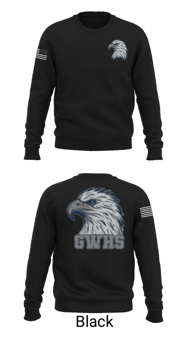 Crew Neck Sweatshirt, George Washington High School Basketball, Men's Basketball, Teamtime, Team time, sublimation, custom sports apparel, team uniforms, spirit wear, spiritwear, sports uniforms, custom shirts, team store, custom team store, fundraiser sports, apparel fundraiser