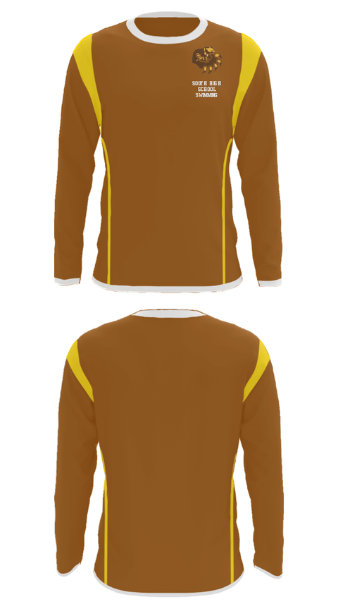Long Sleeve Performance Shirt, South High School Swimming, Swimming, Teamtime, Team time, sublimation, custom sports apparel, team uniforms, spirit wear, spiritwear, sports uniforms, custom shirts, team store, custom team store, fundraiser sports, apparel fundraiser