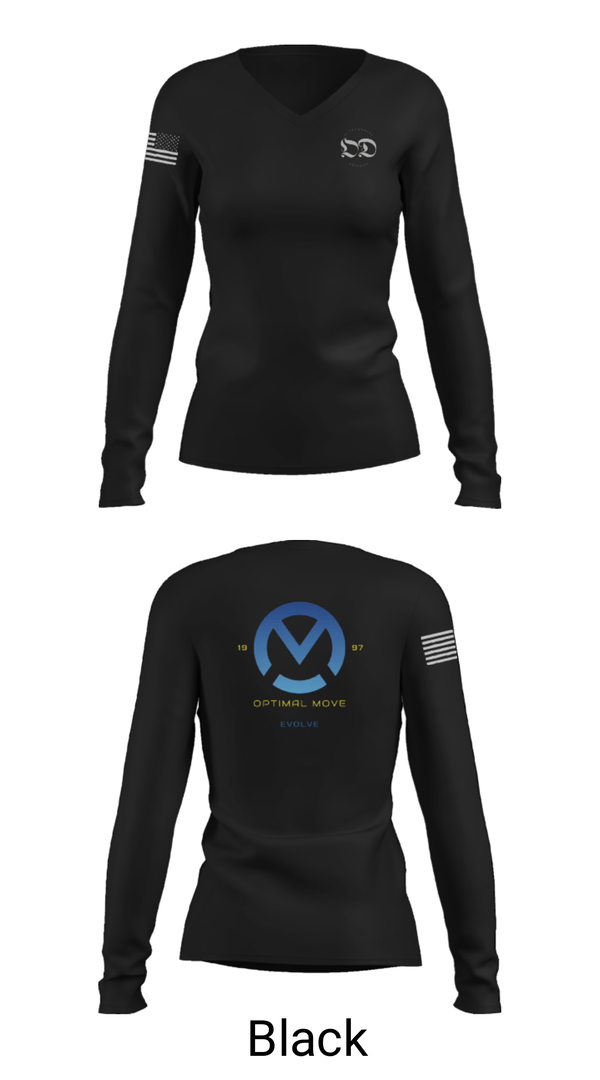 Women's Long Sleeve Vneck Shirt, Od, E-Sports, Teamtime, Team time, sublimation, custom sports apparel, team uniforms, spirit wear, spiritwear, sports uniforms, custom shirts, team store, custom team store, fundraiser sports, apparel fundraiser