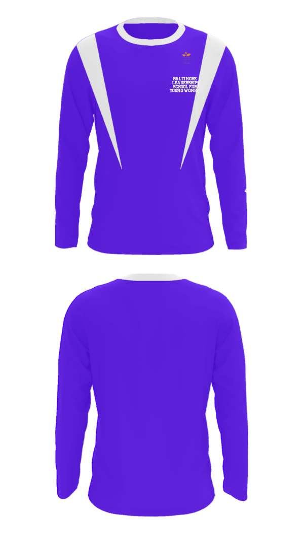 Long Sleeve Performance Shirt, Baltimore Leadership School For Young Women, Spirit Store, Teamtime, Team time, sublimation, custom sports apparel, team uniforms, spirit wear, spiritwear, sports uniforms, custom shirts, team store, custom team store, fundraiser sports, apparel fundraiser