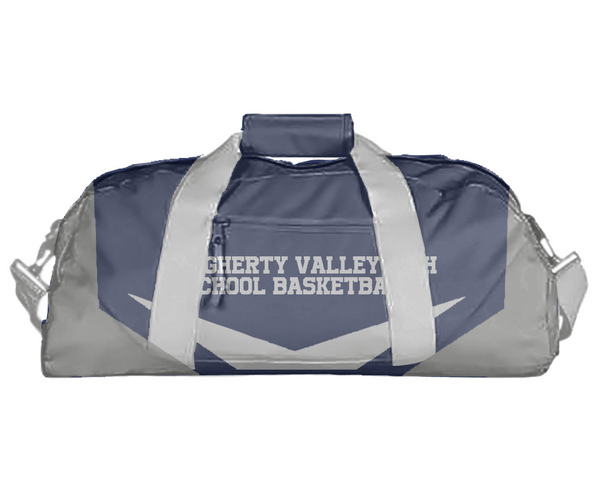 Duffle Bag, Dougherty Valley High School Basketball, Women's Basketball, Teamtime, Team time, sublimation, custom sports apparel, team uniforms, spirit wear, spiritwear, sports uniforms, custom shirts, team store, custom team store, fundraiser sports, apparel fundraiser