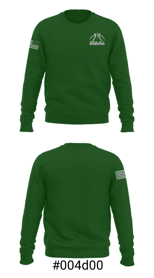 Crew Neck Sweatshirt, Ridley Jr Aba Basketball, Men's Basketball, Teamtime, Team time, sublimation, custom sports apparel, team uniforms, spirit wear, spiritwear, sports uniforms, custom shirts, team store, custom team store, fundraiser sports, apparel fundraiser