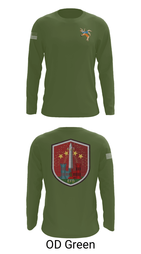 Long Sleeve Performance Shirt, 673 EFD Vs. 134 FEST, Army, Teamtime, Team time, sublimation, custom sports apparel, team uniforms, spirit wear, spiritwear, sports uniforms, custom shirts, team store, custom team store, fundraiser sports, apparel fundraiser