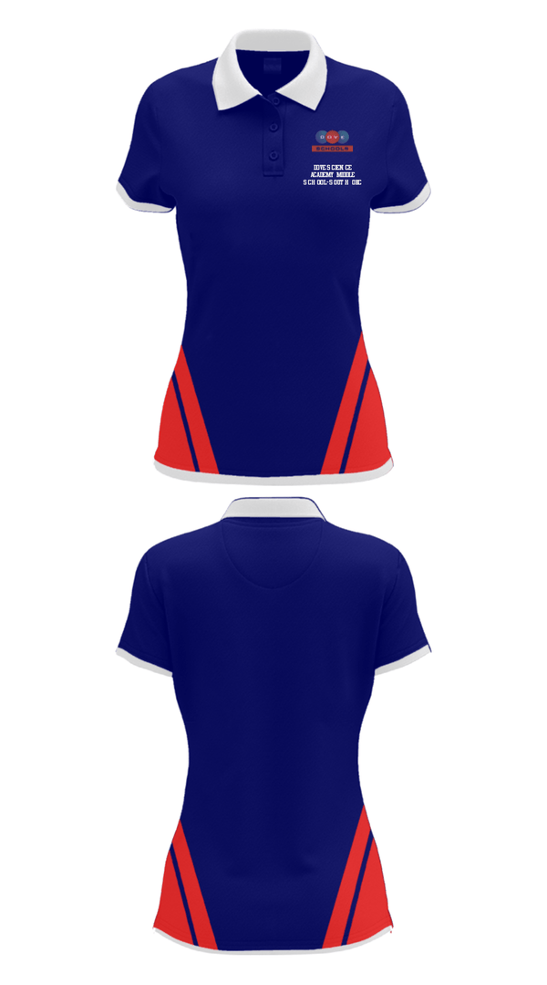 Women's Short Sleeve Performance Polo, Dove Science Academy Middle School-South Okc, Spirit Store, Teamtime, Team time, sublimation, custom sports apparel, team uniforms, spirit wear, spiritwear, sports uniforms, custom shirts, team store, custom team store, fundraiser sports, apparel fundraiser