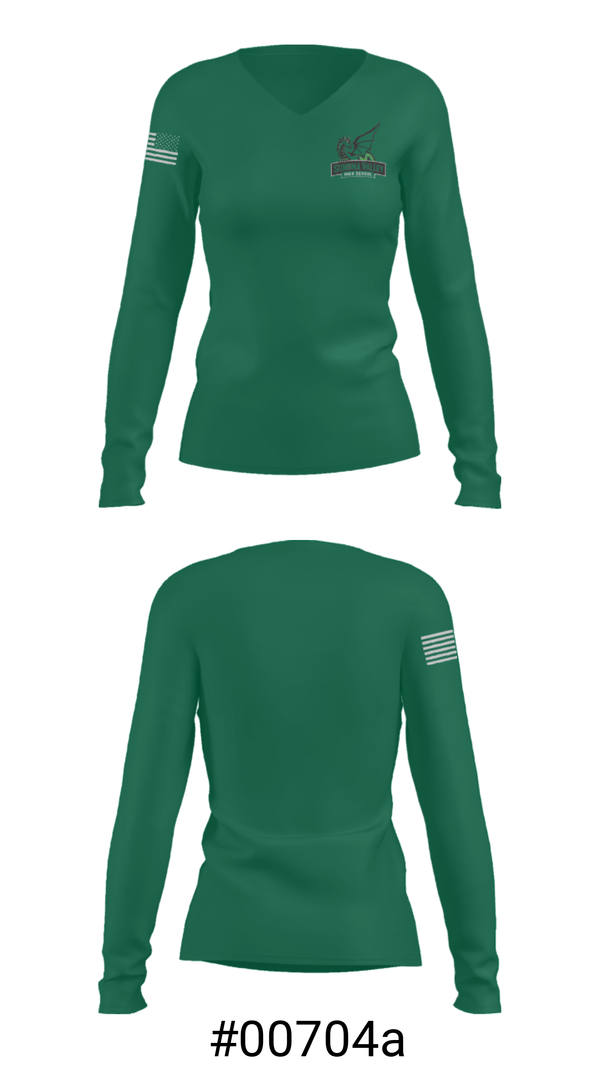 Women's Long Sleeve Vneck Shirt, Sonoma Valley High School Swimming, Swimming, Teamtime, Team time, sublimation, custom sports apparel, team uniforms, spirit wear, spiritwear, sports uniforms, custom shirts, team store, custom team store, fundraiser sports, apparel fundraiser
