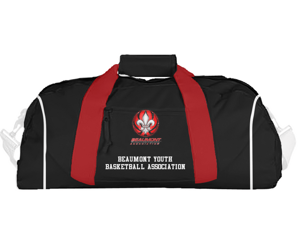 Duffle Bag, Beaumont Youth Basketball Association, Men's Basketball, Teamtime, Team time, sublimation, custom sports apparel, team uniforms, spirit wear, spiritwear, sports uniforms, custom shirts, team store, custom team store, fundraiser sports, apparel fundraiser