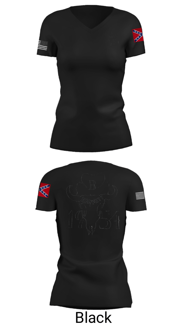 Women's Short Sleeve Vneck Shirt, GOD'S GANGSTER'SBarnetts, Marines, Teamtime, Team time, sublimation, custom sports apparel, team uniforms, spirit wear, spiritwear, sports uniforms, custom shirts, team store, custom team store, fundraiser sports, apparel fundraiser