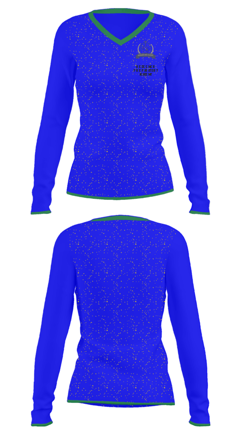 Women's Long Sleeve Vneck Shirt, Redeemer Preparatory Academy, Spirit Store, Teamtime, Team time, sublimation, custom sports apparel, team uniforms, spirit wear, spiritwear, sports uniforms, custom shirts, team store, custom team store, fundraiser sports, apparel fundraiser