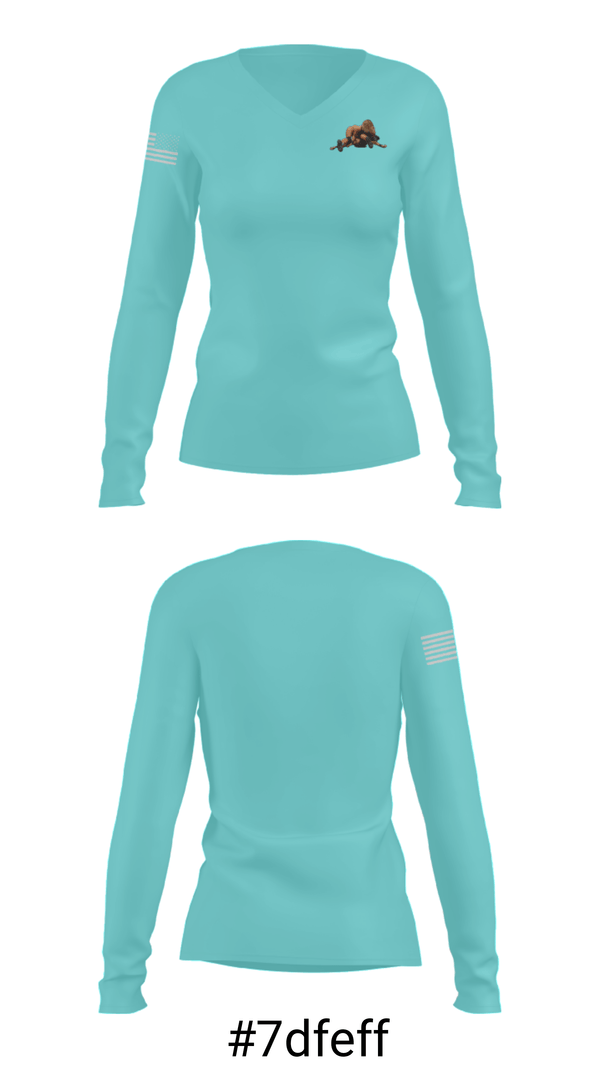 Women's Long Sleeve Vneck Shirt, Awesome Wrestling Merch, Wrestling, Teamtime, Team time, sublimation, custom sports apparel, team uniforms, spirit wear, spiritwear, sports uniforms, custom shirts, team store, custom team store, fundraiser sports, apparel fundraiser