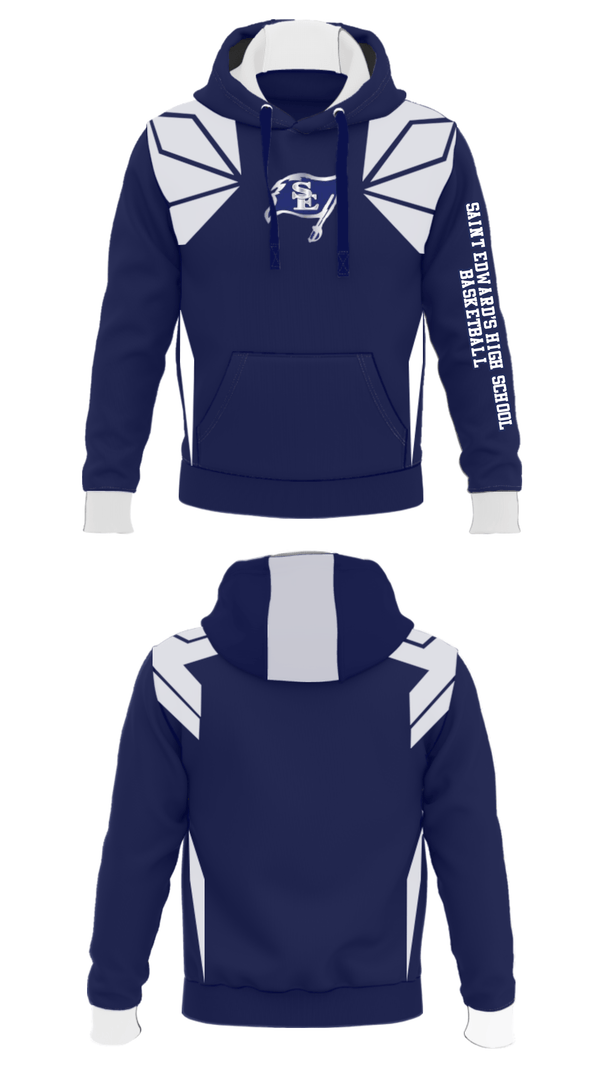 Hoodie, Saint Edward's High School Basketball, Men's Basketball, Teamtime, Team time, sublimation, custom sports apparel, team uniforms, spirit wear, spiritwear, sports uniforms, custom shirts, team store, custom team store, fundraiser sports, apparel fundraiser