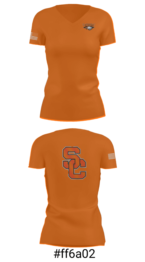 Women's Short Sleeve Vneck Shirt, South Charleston High School Wrestling, Wrestling, Teamtime, Team time, sublimation, custom sports apparel, team uniforms, spirit wear, spiritwear, sports uniforms, custom shirts, team store, custom team store, fundraiser sports, apparel fundraiser