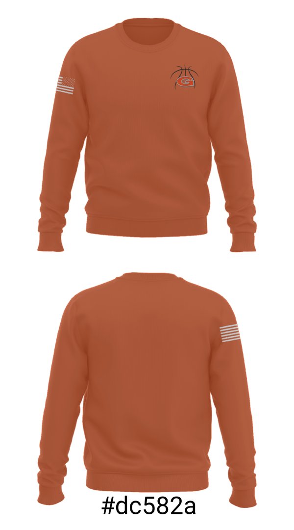 Crew Neck Sweatshirt, Glenwood, Men's Basketball, Teamtime, Team time, sublimation, custom sports apparel, team uniforms, spirit wear, spiritwear, sports uniforms, custom shirts, team store, custom team store, fundraiser sports, apparel fundraiser