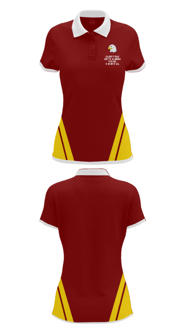 Women's Short Sleeve Performance Polo, Ellicottville Central Middle School Basketball, Women's Basketball, Teamtime, Team time, sublimation, custom sports apparel, team uniforms, spirit wear, spiritwear, sports uniforms, custom shirts, team store, custom team store, fundraiser sports, apparel fundraiser