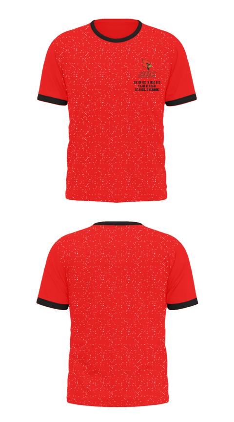 Short Sleeve Performance Shirt, George Rogers Clark High School Swimming, Swimming, Teamtime, Team time, sublimation, custom sports apparel, team uniforms, spirit wear, spiritwear, sports uniforms, custom shirts, team store, custom team store, fundraiser sports, apparel fundraiser