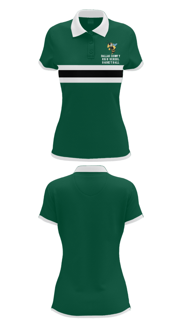 Short Sleeve Performance Polo, Dallas County High School Basketball, Women's Basketball, Teamtime, Team time, sublimation, custom sports apparel, team uniforms, spirit wear, spiritwear, sports uniforms, custom shirts, team store, custom team store, fundraiser sports, apparel fundraiser