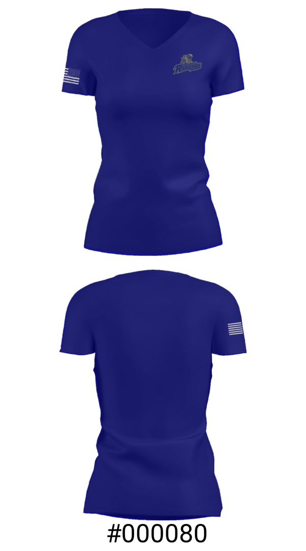 Women's Short Sleeve Vneck Shirt, Northwest Area High School, Spirit Store, Teamtime, Team time, sublimation, custom sports apparel, team uniforms, spirit wear, spiritwear, sports uniforms, custom shirts, team store, custom team store, fundraiser sports, apparel fundraiser