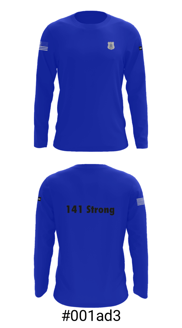 Long Sleeve Performance Shirt, 141 Strong, Police, Teamtime, Team time, sublimation, custom sports apparel, team uniforms, spirit wear, spiritwear, sports uniforms, custom shirts, team store, custom team store, fundraiser sports, apparel fundraiser