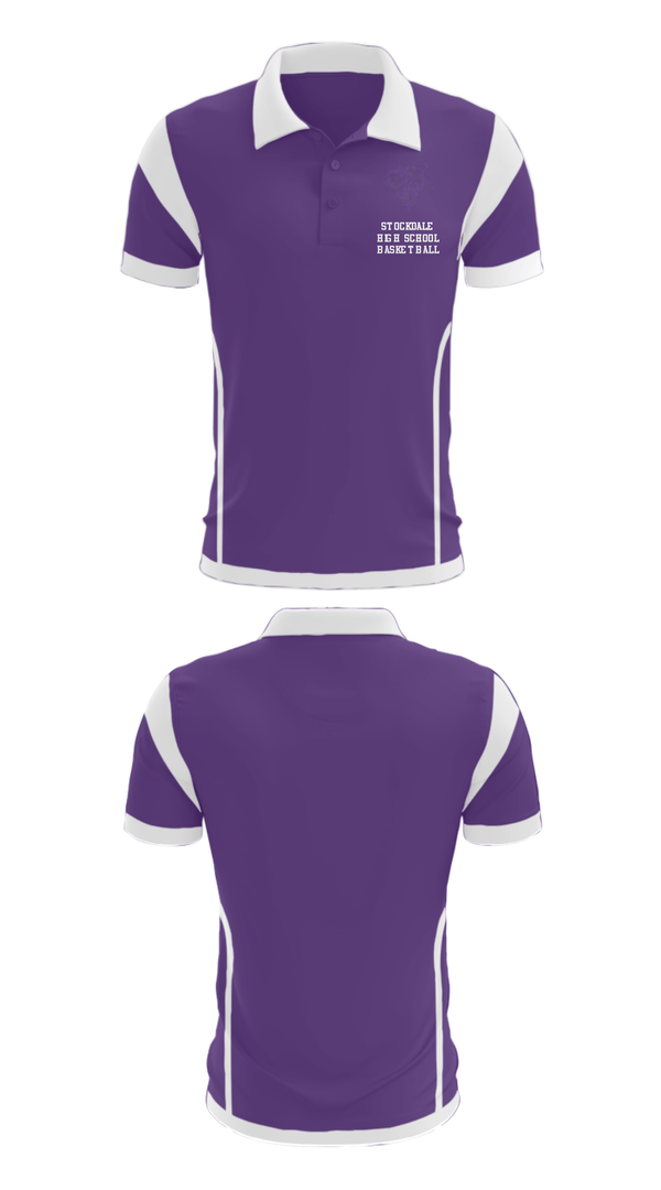 Short Sleeve Performance Polo, Stockdale High School Basketball, Women's Basketball, Teamtime, Team time, sublimation, custom sports apparel, team uniforms, spirit wear, spiritwear, sports uniforms, custom shirts, team store, custom team store, fundraiser sports, apparel fundraiser