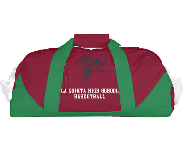 Duffle Bag, La Quinta High School Basketball, Men's Basketball, Teamtime, Team time, sublimation, custom sports apparel, team uniforms, spirit wear, spiritwear, sports uniforms, custom shirts, team store, custom team store, fundraiser sports, apparel fundraiser