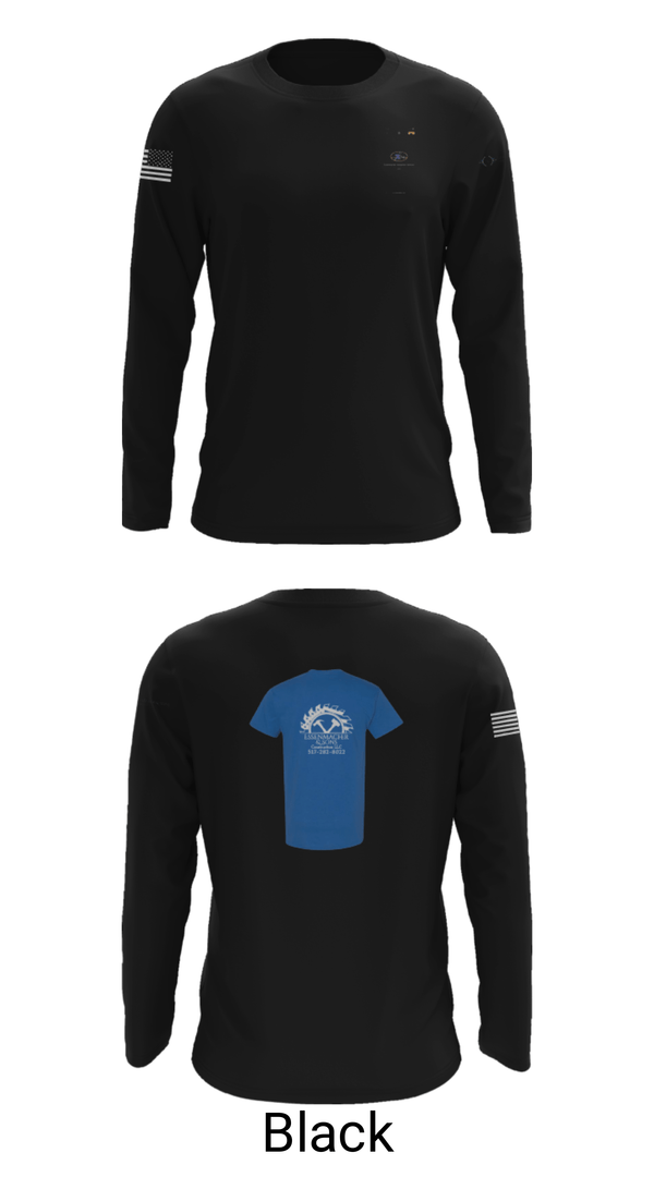 Long Sleeve Performance Shirt, Essenmacher Handyman Services LLC, , Teamtime, Team time, sublimation, custom sports apparel, team uniforms, spirit wear, spiritwear, sports uniforms, custom shirts, team store, custom team store, fundraiser sports, apparel fundraiser