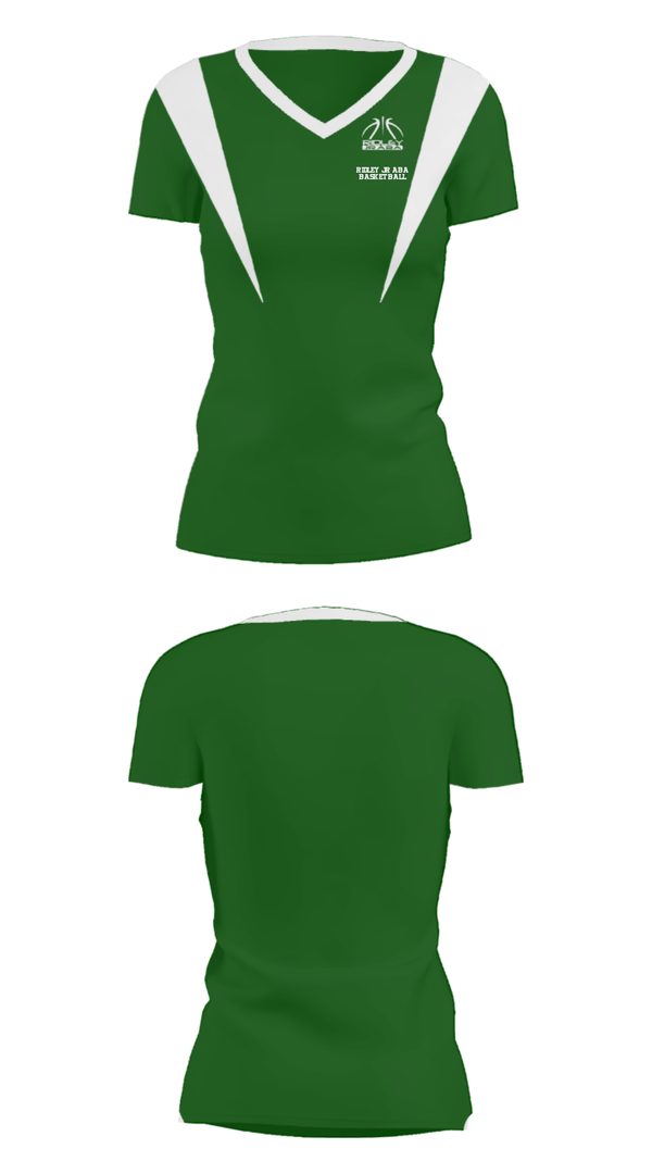 Women's Short Sleeve Vneck Shirt, Ridley Jr Aba Basketball, Men's Basketball, Teamtime, Team time, sublimation, custom sports apparel, team uniforms, spirit wear, spiritwear, sports uniforms, custom shirts, team store, custom team store, fundraiser sports, apparel fundraiser