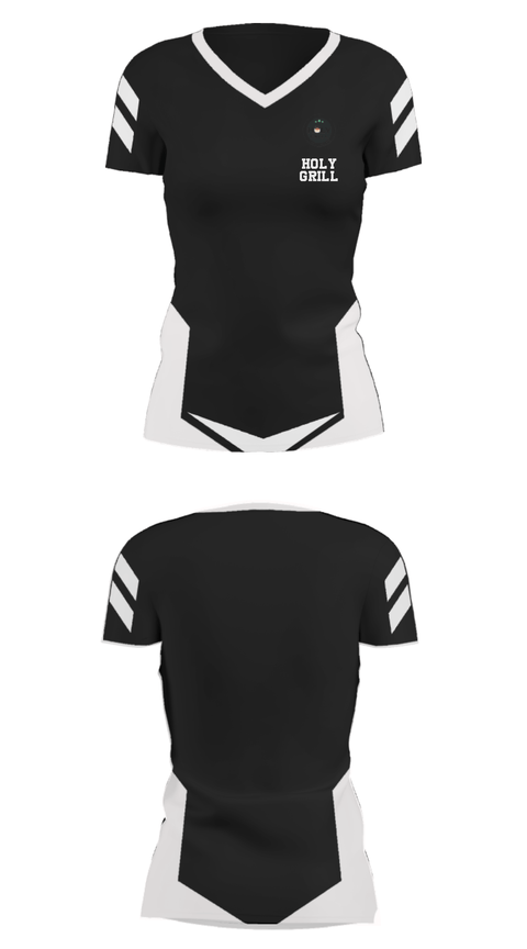 Women's Short Sleeve Vneck Shirt, Holy Grill, , Teamtime, Team time, sublimation, custom sports apparel, team uniforms, spirit wear, spiritwear, sports uniforms, custom shirts, team store, custom team store, fundraiser sports, apparel fundraiser