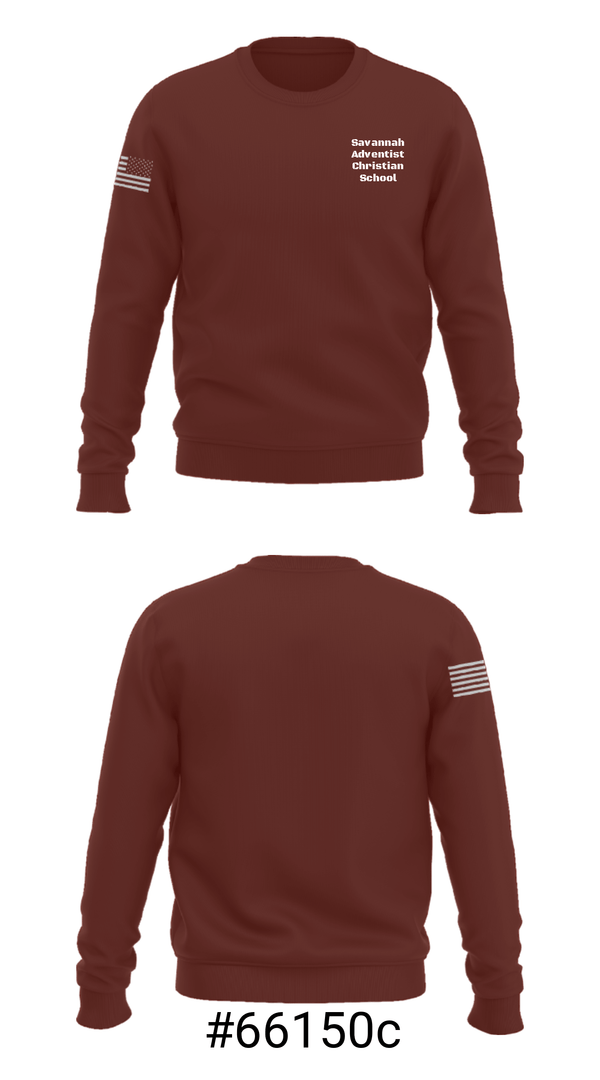Crew Neck Sweatshirt, Savannah Adventist Christian School, Spirit Store, Teamtime, Team time, sublimation, custom sports apparel, team uniforms, spirit wear, spiritwear, sports uniforms, custom shirts, team store, custom team store, fundraiser sports, apparel fundraiser