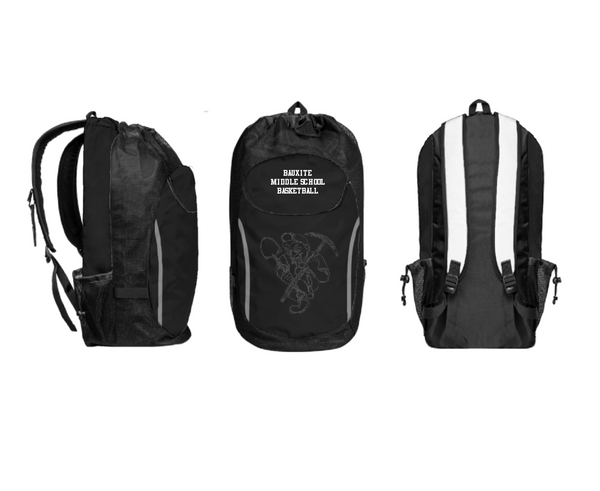 Gear Bag, Bauxite Middle School Basketball, Men's Basketball, Teamtime, Team time, sublimation, custom sports apparel, team uniforms, spirit wear, spiritwear, sports uniforms, custom shirts, team store, custom team store, fundraiser sports, apparel fundraiser