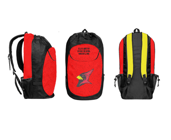 Gear Bag, Elizabeth High School Wrestling, Wrestling, Teamtime, Team time, sublimation, custom sports apparel, team uniforms, spirit wear, spiritwear, sports uniforms, custom shirts, team store, custom team store, fundraiser sports, apparel fundraiser