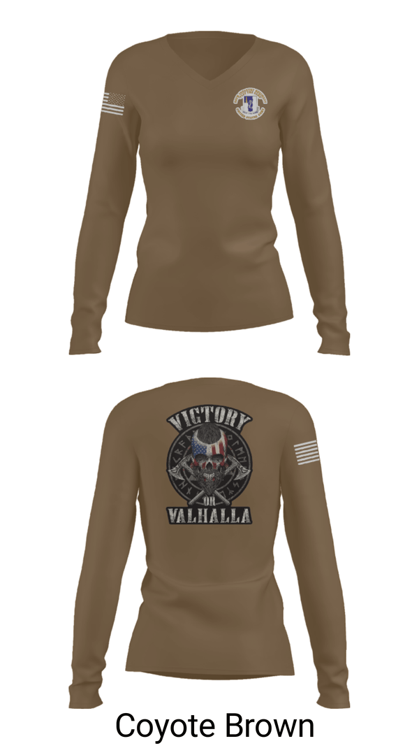 Women's Long Sleeve Vneck Shirt, 1-50 infantry battalion, Army, Teamtime, Team time, sublimation, custom sports apparel, team uniforms, spirit wear, spiritwear, sports uniforms, custom shirts, team store, custom team store, fundraiser sports, apparel fundraiser