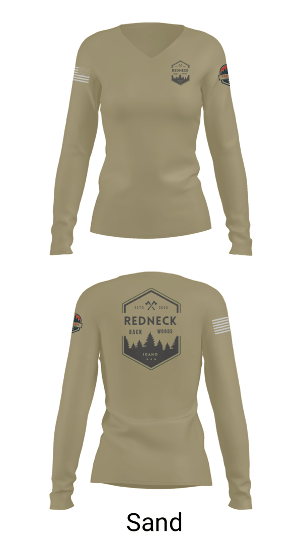 Women's Long Sleeve Vneck Shirt, , Marines, Teamtime, Team time, sublimation, custom sports apparel, team uniforms, spirit wear, spiritwear, sports uniforms, custom shirts, team store, custom team store, fundraiser sports, apparel fundraiser