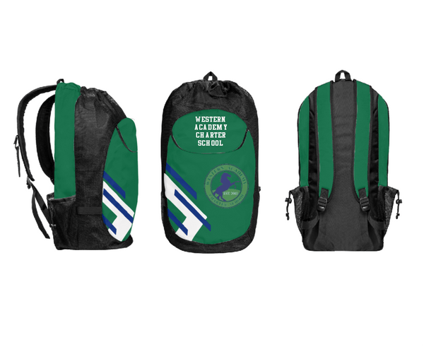Gear Bag, Western Academy Charter School, Spirit Store, Teamtime, Team time, sublimation, custom sports apparel, team uniforms, spirit wear, spiritwear, sports uniforms, custom shirts, team store, custom team store, fundraiser sports, apparel fundraiser