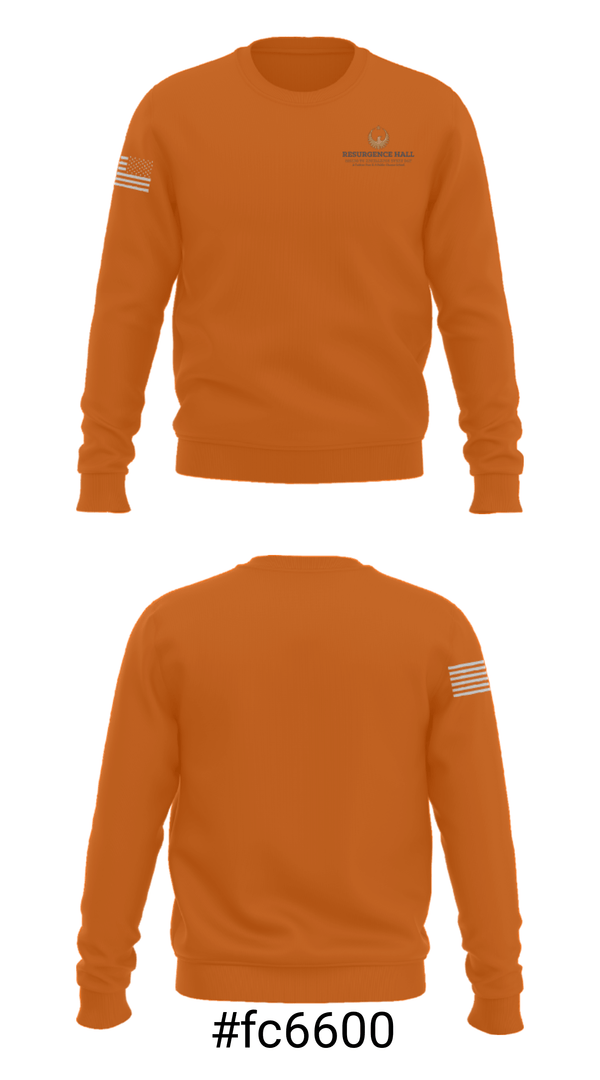 Crew Neck Sweatshirt, Resurgence Hall Charter School, Spirit Store, Teamtime, Team time, sublimation, custom sports apparel, team uniforms, spirit wear, spiritwear, sports uniforms, custom shirts, team store, custom team store, fundraiser sports, apparel fundraiser