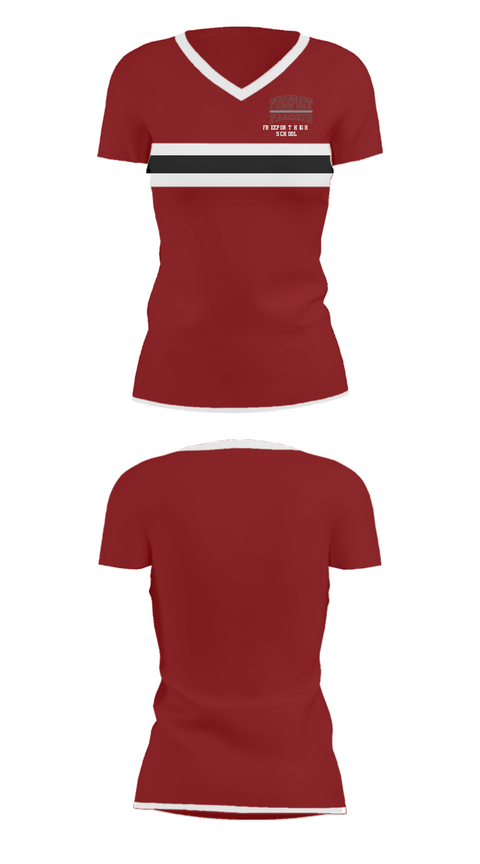 Women's Short Sleeve Vneck Shirt, Freeport High School, Swimming, Teamtime, Team time, sublimation, custom sports apparel, team uniforms, spirit wear, spiritwear, sports uniforms, custom shirts, team store, custom team store, fundraiser sports, apparel fundraiser