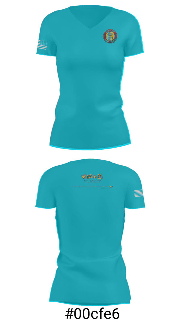 Women's Short Sleeve Vneck Shirt, County Seat Animal HospitalCounty Seat Animal Hospital, , Teamtime, Team time, sublimation, custom sports apparel, team uniforms, spirit wear, spiritwear, sports uniforms, custom shirts, team store, custom team store, fundraiser sports, apparel fundraiser
