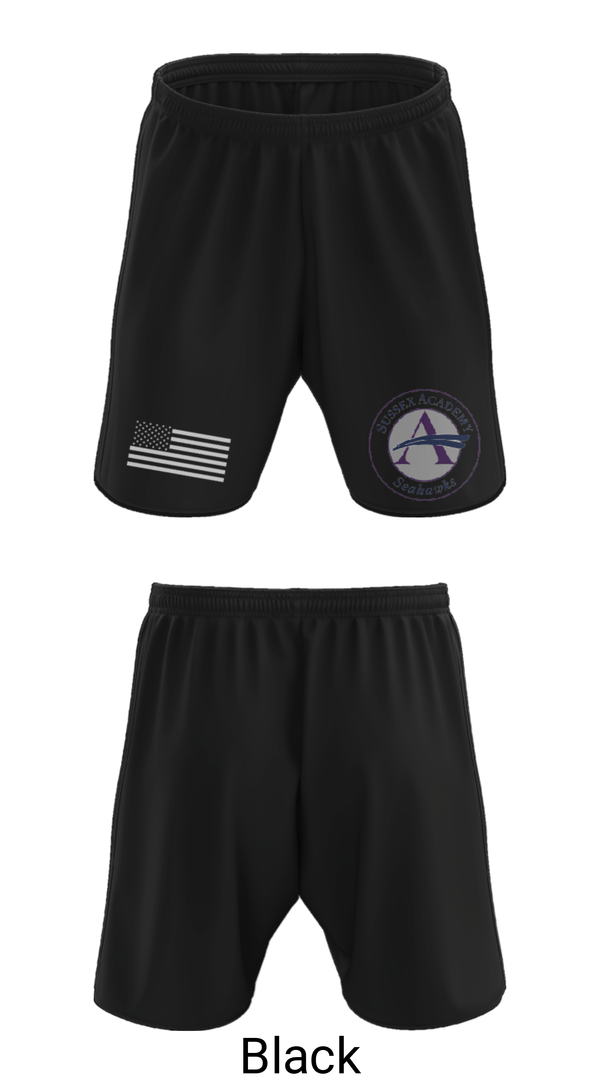 Athletic Shorts With Pockets, Sussex Academy High School Swimming, Swimming, Teamtime, Team time, sublimation, custom sports apparel, team uniforms, spirit wear, spiritwear, sports uniforms, custom shirts, team store, custom team store, fundraiser sports, apparel fundraiser
