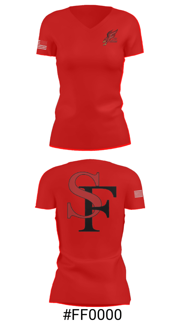 Women's Short Sleeve Vneck Shirt, Seventy-First Senior High School Basketball, Women's Basketball, Teamtime, Team time, sublimation, custom sports apparel, team uniforms, spirit wear, spiritwear, sports uniforms, custom shirts, team store, custom team store, fundraiser sports, apparel fundraiser