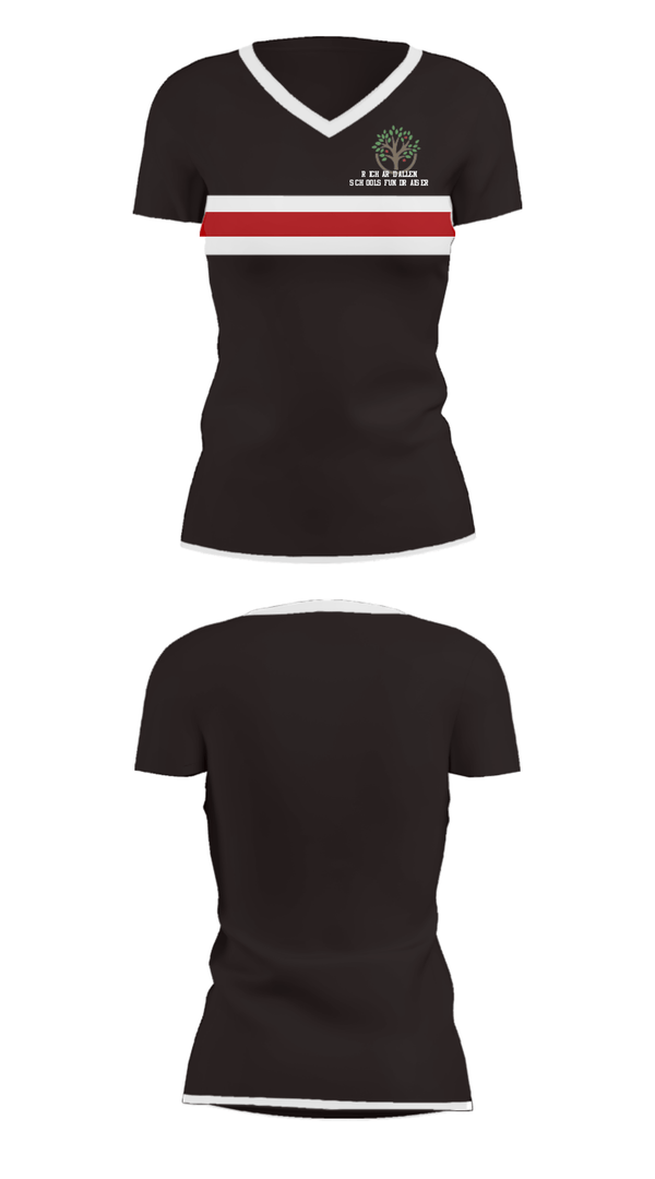 Women's Short Sleeve Vneck Shirt, Richard Allen Schools Fundraiser, Spirit Store, Teamtime, Team time, sublimation, custom sports apparel, team uniforms, spirit wear, spiritwear, sports uniforms, custom shirts, team store, custom team store, fundraiser sports, apparel fundraiser