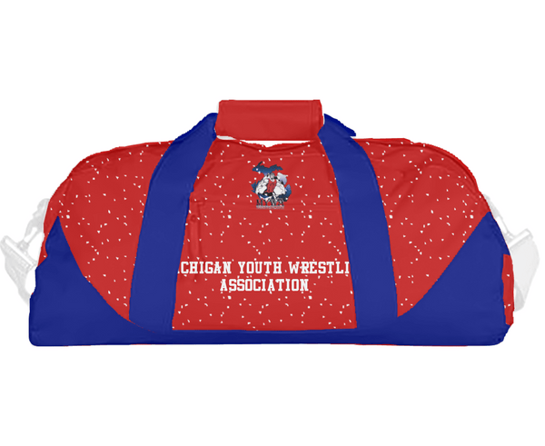 Duffle Bag, Michigan Youth Wrestling Association, Wrestling, Teamtime, Team time, sublimation, custom sports apparel, team uniforms, spirit wear, spiritwear, sports uniforms, custom shirts, team store, custom team store, fundraiser sports, apparel fundraiser