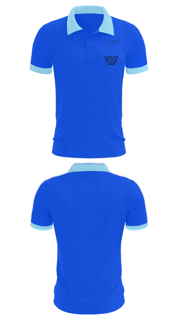 Short Sleeve Performance Polo, Restoration Ministries Christian Academy, , Teamtime, Team time, sublimation, custom sports apparel, team uniforms, spirit wear, spiritwear, sports uniforms, custom shirts, team store, custom team store, fundraiser sports, apparel fundraiser