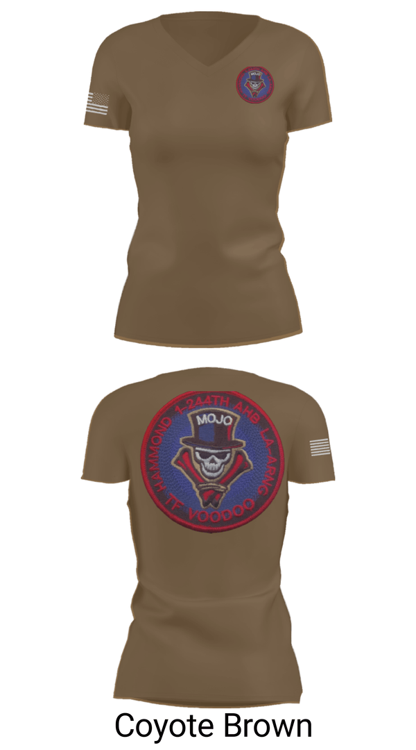Women's Short Sleeve Vneck Shirt, 1-244th AASF, National Guard, Teamtime, Team time, sublimation, custom sports apparel, team uniforms, spirit wear, spiritwear, sports uniforms, custom shirts, team store, custom team store, fundraiser sports, apparel fundraiser