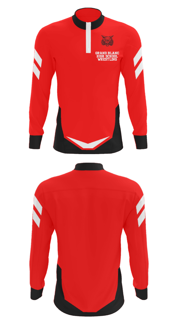 Quarter Zip Jacket, Grand Blanc High School Wrestling, Wrestling, Teamtime, Team time, sublimation, custom sports apparel, team uniforms, spirit wear, spiritwear, sports uniforms, custom shirts, team store, custom team store, fundraiser sports, apparel fundraiser