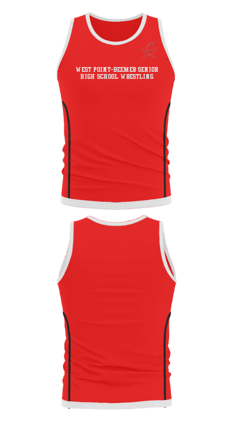 Tank Top, West Point-Beemer Senior High School Wrestling, Wrestling, Teamtime, Team time, sublimation, custom sports apparel, team uniforms, spirit wear, spiritwear, sports uniforms, custom shirts, team store, custom team store, fundraiser sports, apparel fundraiser