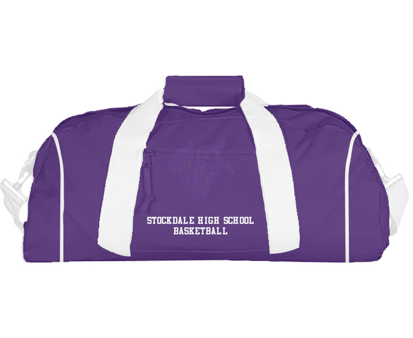 Duffle Bag, Stockdale High School Basketball, Women's Basketball, Teamtime, Team time, sublimation, custom sports apparel, team uniforms, spirit wear, spiritwear, sports uniforms, custom shirts, team store, custom team store, fundraiser sports, apparel fundraiser