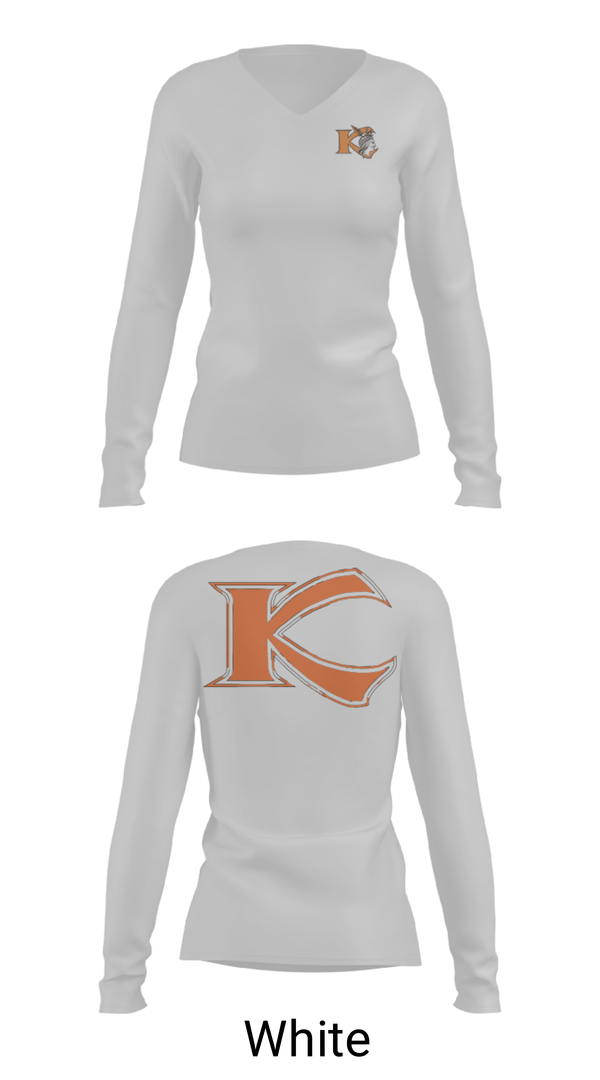 Women's Long Sleeve Vneck Shirt, Keshequa High School Basketball, Men's Basketball, Teamtime, Team time, sublimation, custom sports apparel, team uniforms, spirit wear, spiritwear, sports uniforms, custom shirts, team store, custom team store, fundraiser sports, apparel fundraiser
