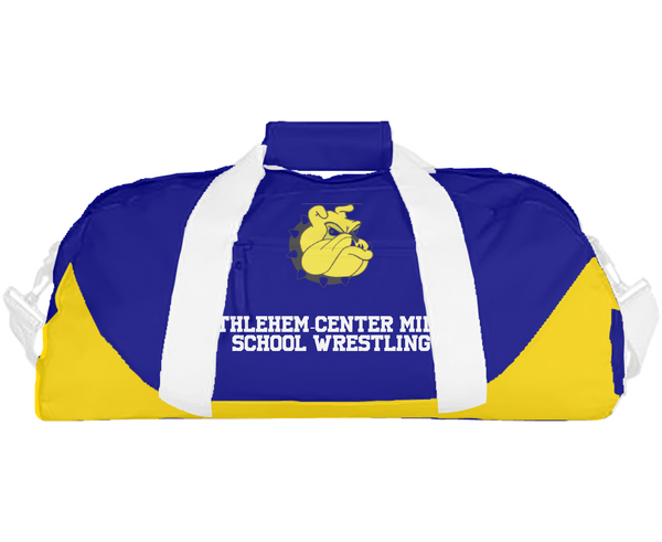 Duffle Bag, Bethlehem-Center Middle School Wrestling, Wrestling, Teamtime, Team time, sublimation, custom sports apparel, team uniforms, spirit wear, spiritwear, sports uniforms, custom shirts, team store, custom team store, fundraiser sports, apparel fundraiser