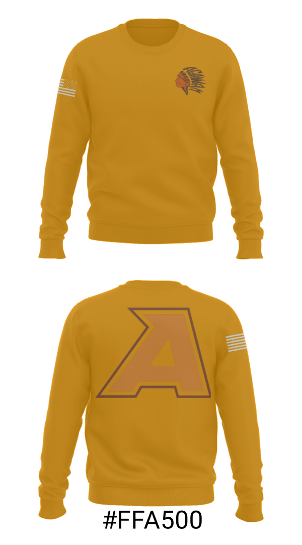 Crew Neck Sweatshirt, Agawam Junior High School, Spirit Store, Teamtime, Team time, sublimation, custom sports apparel, team uniforms, spirit wear, spiritwear, sports uniforms, custom shirts, team store, custom team store, fundraiser sports, apparel fundraiser